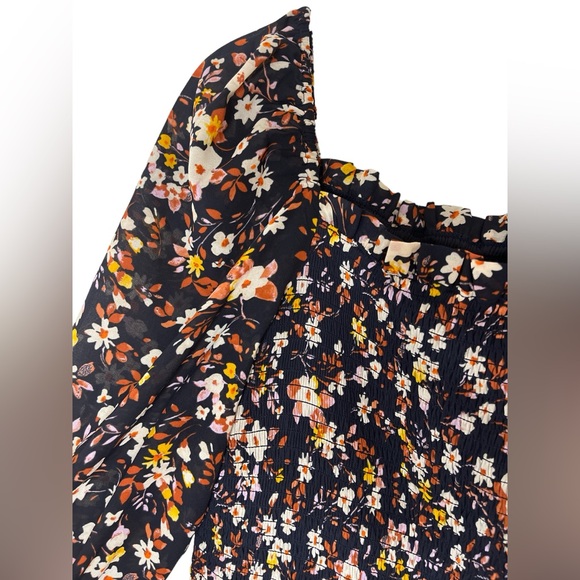 Ann Taylor Navy Floral Maxi Dress Size 14 NWT - Picture 5 of 9